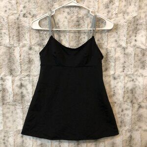 Shape FX Swim Women's Sz 6  Black Tankini Swim Top